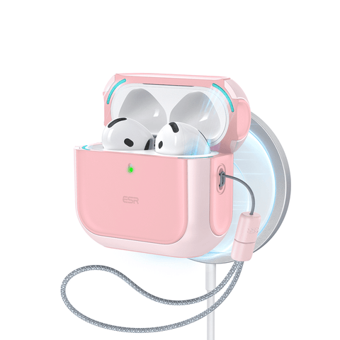 ESR Orbit Hybrid Case (HaloLock), Compatible with AirPods 4, Pink
