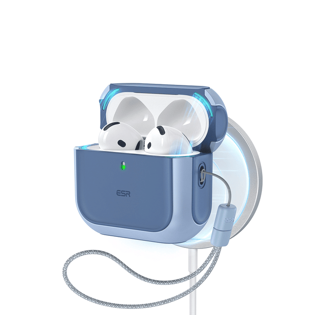 ESR Orbit Hybrid Case (HaloLock), Compatible with AirPods 4, Blue