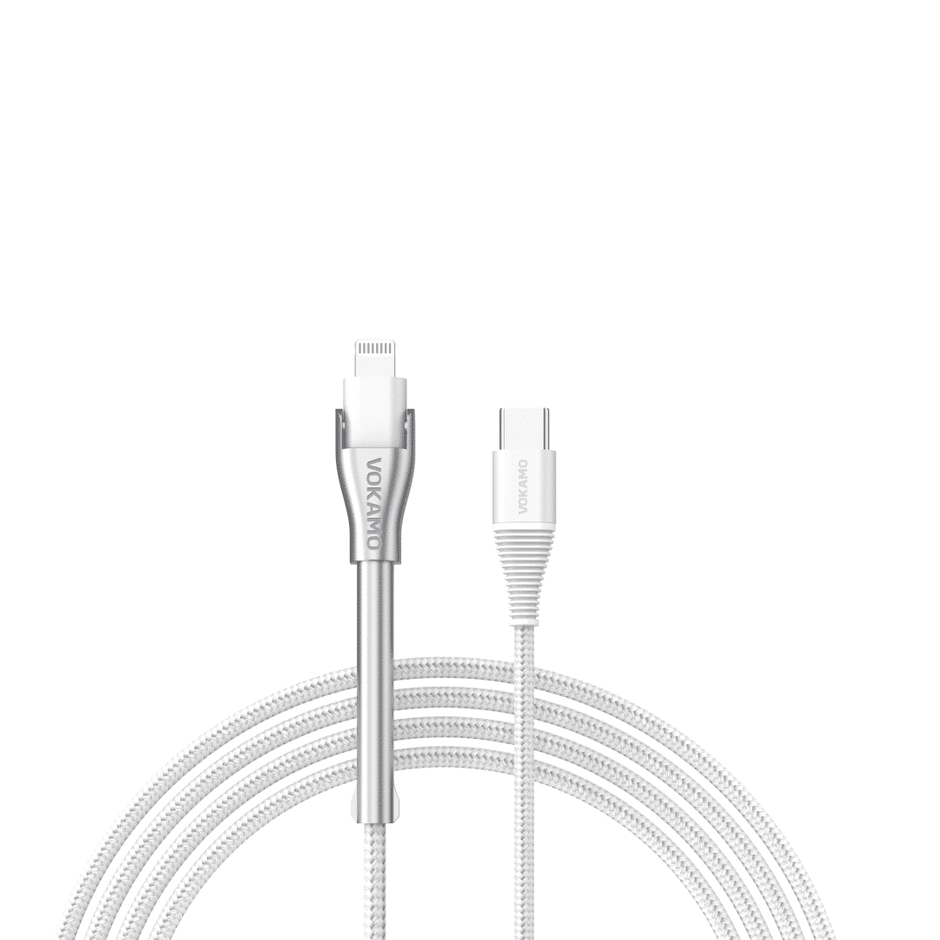 VOKAMO Kirlink Series Stand Type-C to Lightning Cable - White