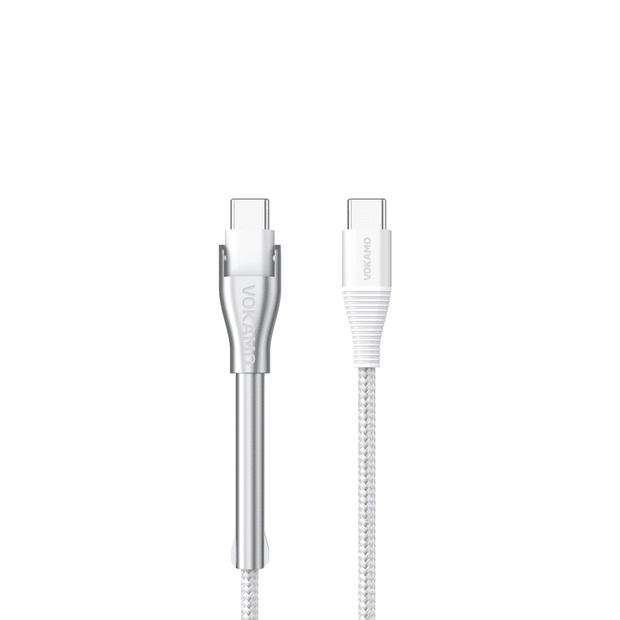 VOKAMO "Kirlink Series Stand Type-C to Type-C 60W Cable（1.2m）- White