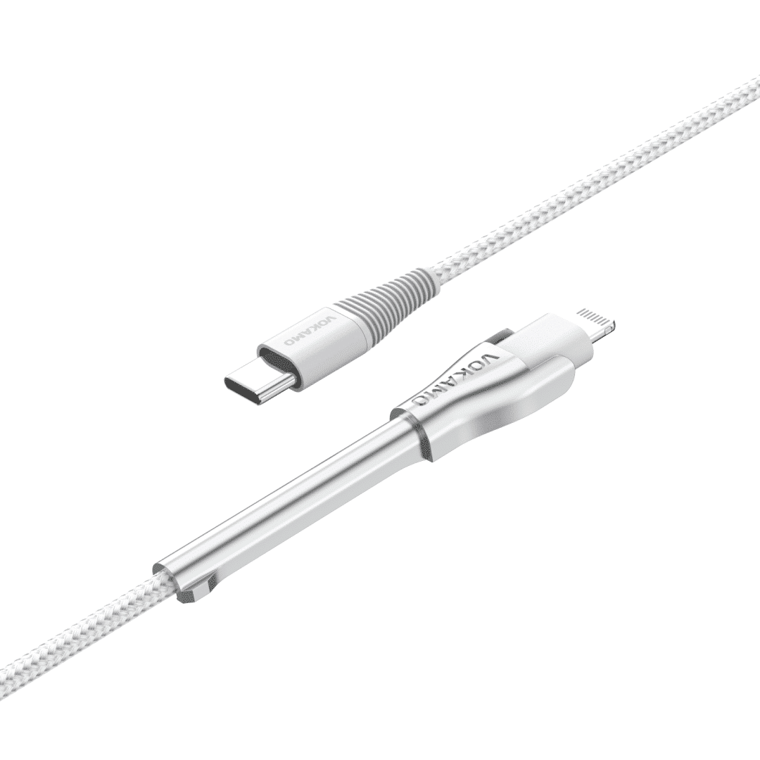 VOKAMO Kirlink Series Stand Type-C to Lightning Cable - White