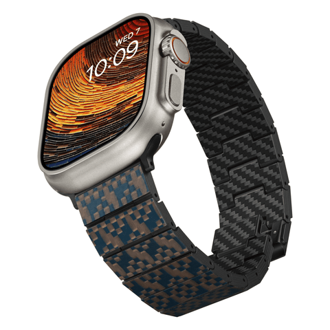 PITAKA Dreamland ChromaCarbon Band for Apple Watch (Stairs)