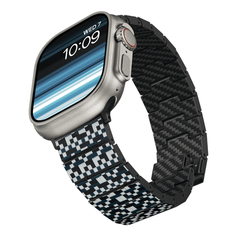PITAKA Dreamland ChromaCarbon Band for Apple Watch (Mosaic)