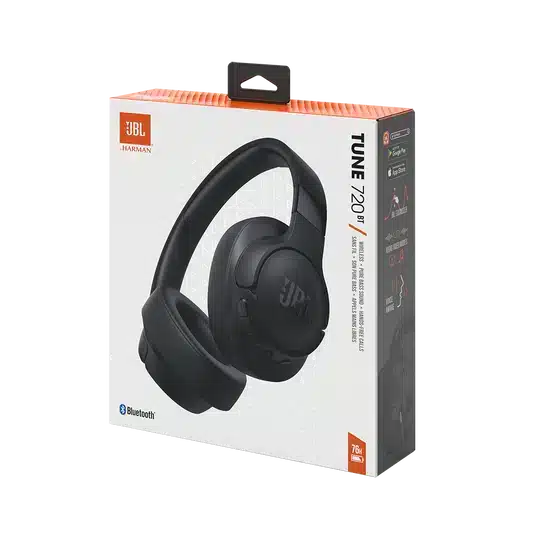 JBL Tune 720BT Wireless Over-Ear Headphones - Black