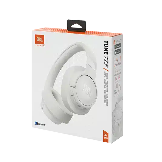 JBL Tune 720BT Wireless Over-Ear Headphones - White