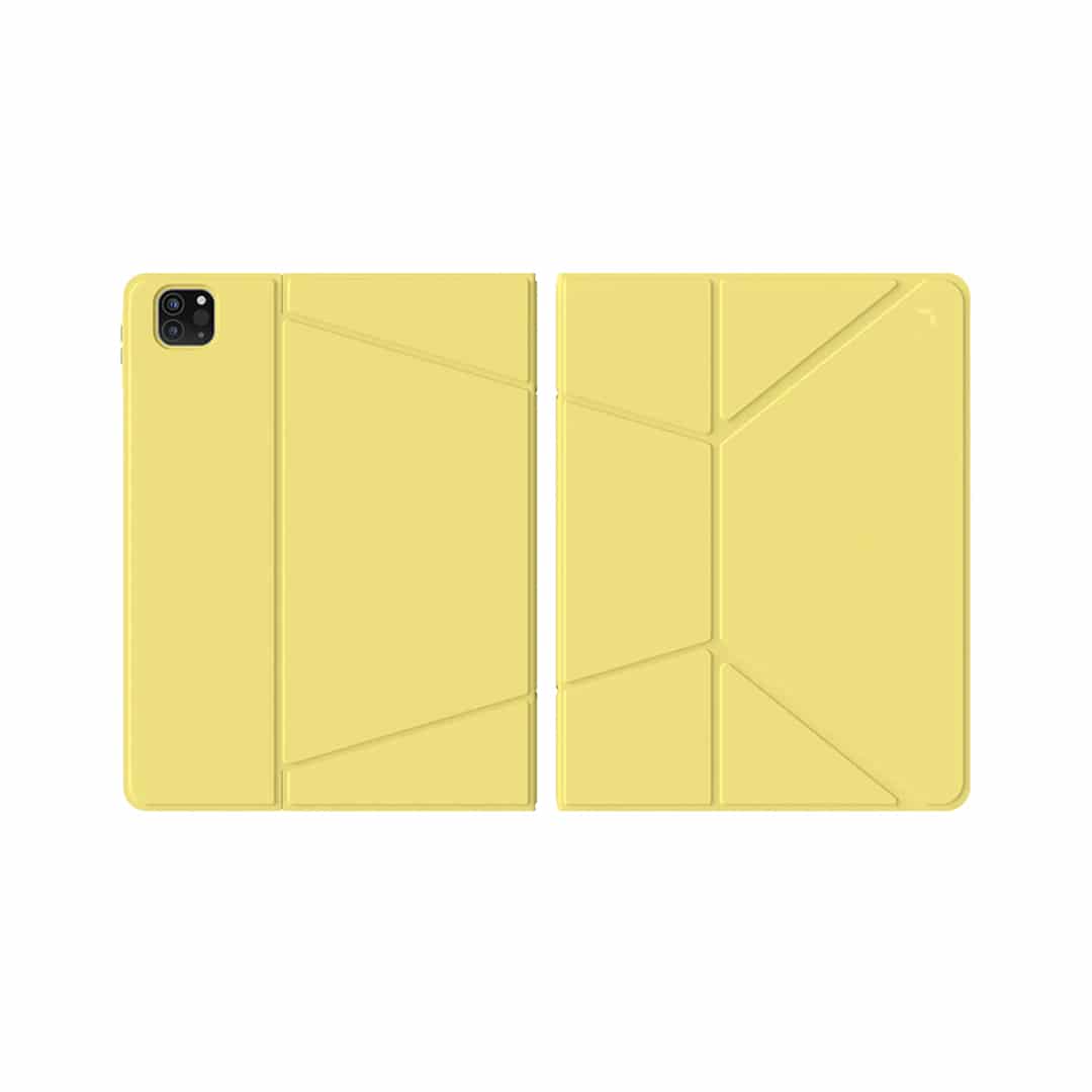 JCPal SlimFlex Folio Case with Pencil Holder (Sand Yellow/Green) for iPad 10.9-inch(10th,2022)