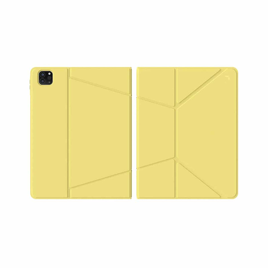 JCPal SlimFlex Folio Case with Pencil Holder (Sand Yellow/Green) for iPad 10.9-inch(10th,2022)