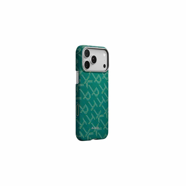 PITAKA Monogram-Gold/Green Ultra-Slim Case for iPhone 17 Pro max