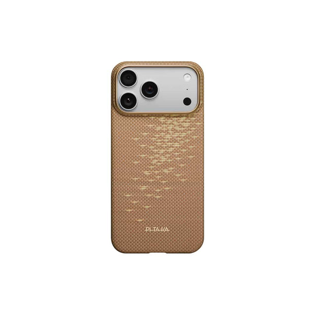 PITAKA Glints of Gold Ultra-Slim Case  for iPhone 17 Pro Max (Golden Glint)