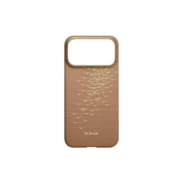 PITAKA Glints of Gold Ultra-Slim Case  for iPhone 17 Pro Max (Golden Glint)