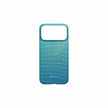 غطاء PITAKA Glints of Gold فائق النحافة لهاتف iPhone 17 Pro Max (لون أزرق شفاف)
