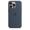 Storm Blue Silicone Case with MagSafe for iPhone 15/Plus/Pro/Pro Max
