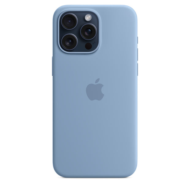 Winter Blue Silicone Case with MagSafe for iPhone 15/Plus/Pro/Pro Max