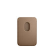 محفظة FineWoven لهاتف iPhone باللون الرمادي الداكن (Taupe) مع MagSafe
