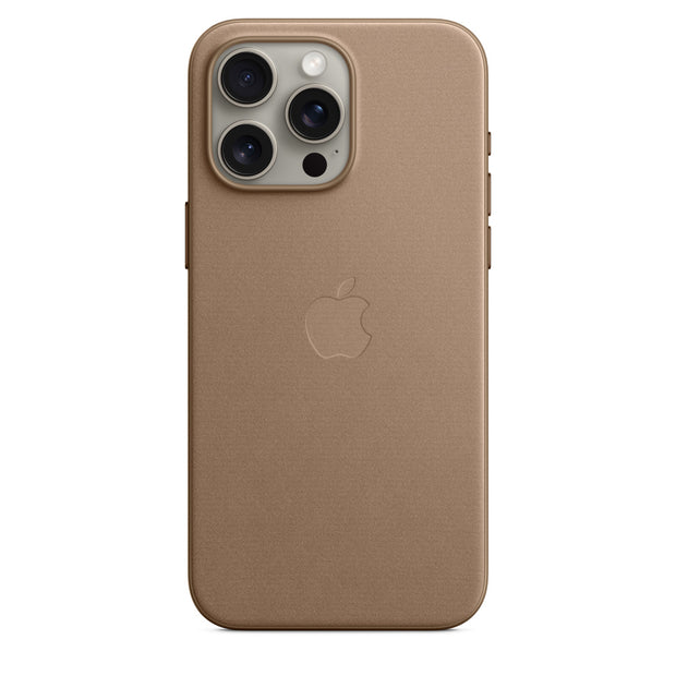 Taupe FineWoven Case with MagSafe for iPhone 15/Plus/Pro/Pro Max