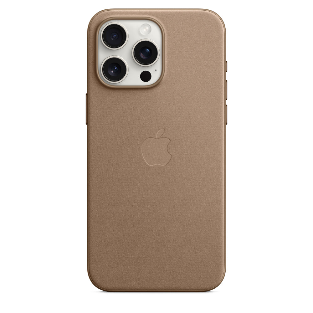 غطاء FineWoven باللون الرمادي الداكن مع MagSafe لهاتف iPhone 15/Plus/Pro/Pro Max