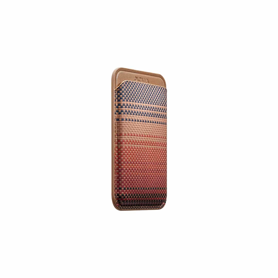 PITAKA MagSafe Woven Wallet Sunset