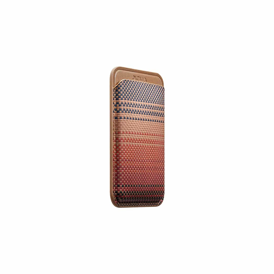 PITAKA MagSafe Woven Wallet Sunset