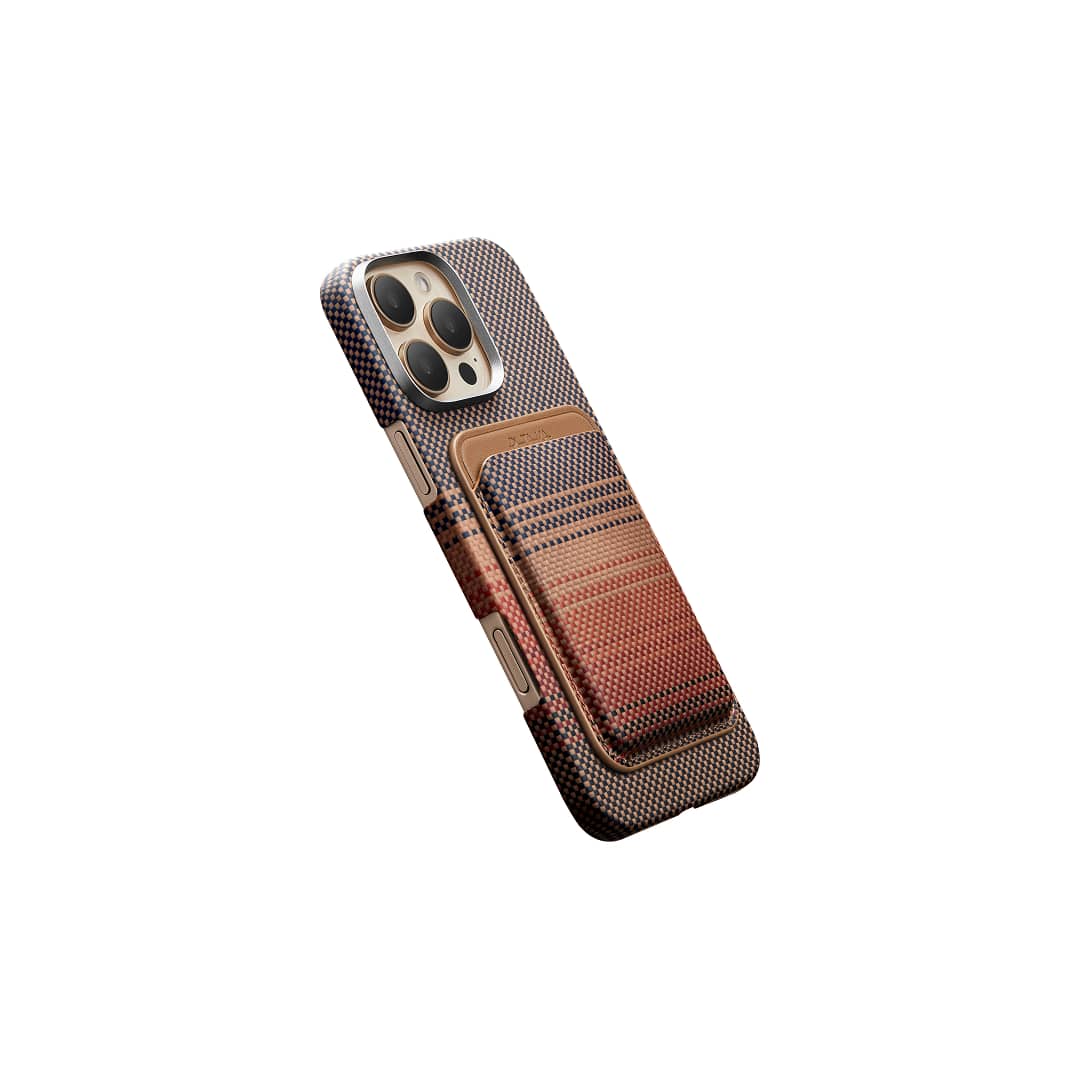 PITAKA MagSafe Woven Wallet Sunset
