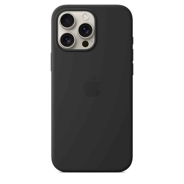 Black Silicone Case with MagSafe for iPhone 16/Plus/Pro/Pro Max