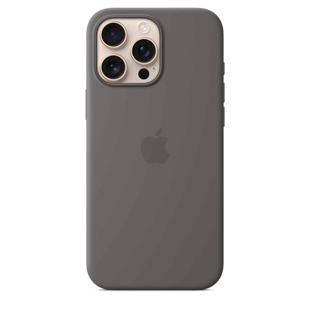 Stone Gray Silicone Case with MagSafe for iPhone 16/Plus/Pro/Pro Max