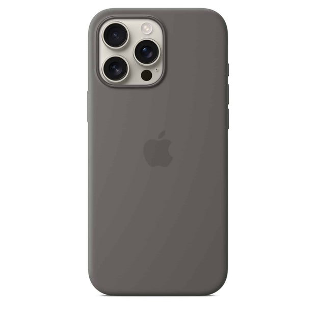 Stone Gray Silicone Case with MagSafe for iPhone 16/Plus/Pro/Pro Max