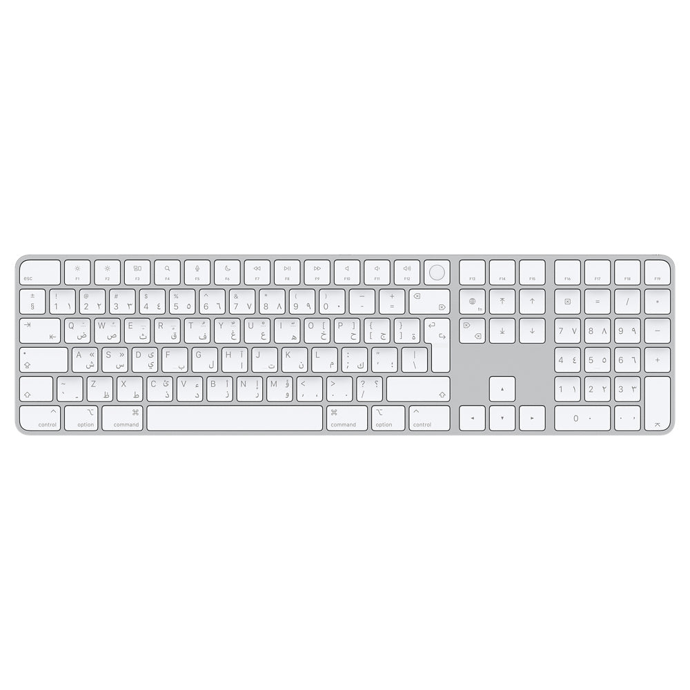 لوحة مفاتيح Magic Keyboard مزودة بـ Touch ID ولوحة أرقام لأجهزة Mac المزودة بمعالج Apple silicon - العربية