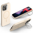ESR Light Tan Soft Case with Stash Stand for iPhone 15 Pro Max