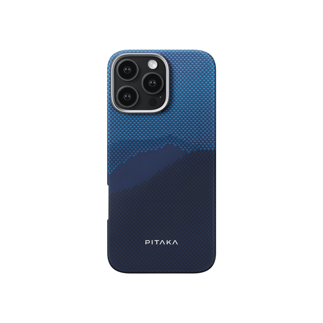 غلاف PITAKA Over the Horizon المنسوج بملمس بارز لهاتف iPhone 16 Pro/Pro Max