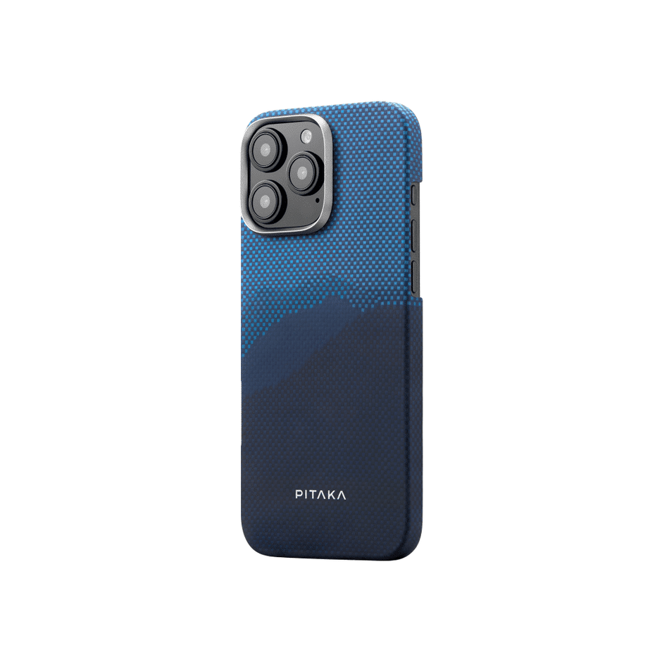 غلاف PITAKA Over the Horizon المنسوج بملمس بارز لهاتف iPhone 16 Pro/Pro Max
