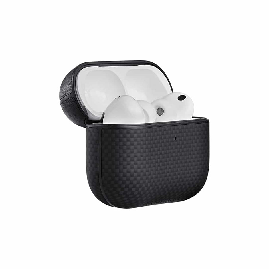 PITAKA Aramid Fiber  Magnetic Case for AirPods Pro3（Black/Gray）
