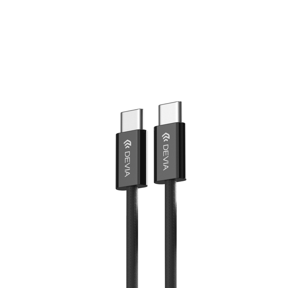 Devia Smart Series C To C PD 60W Fast  Woven Cable(1M) black