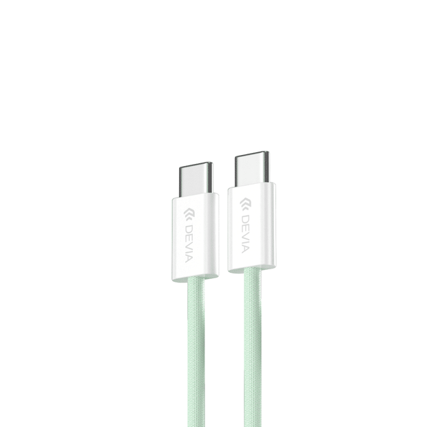 Devia Smart Series C To C PD 60W Fast  Woven Cable(1M) green