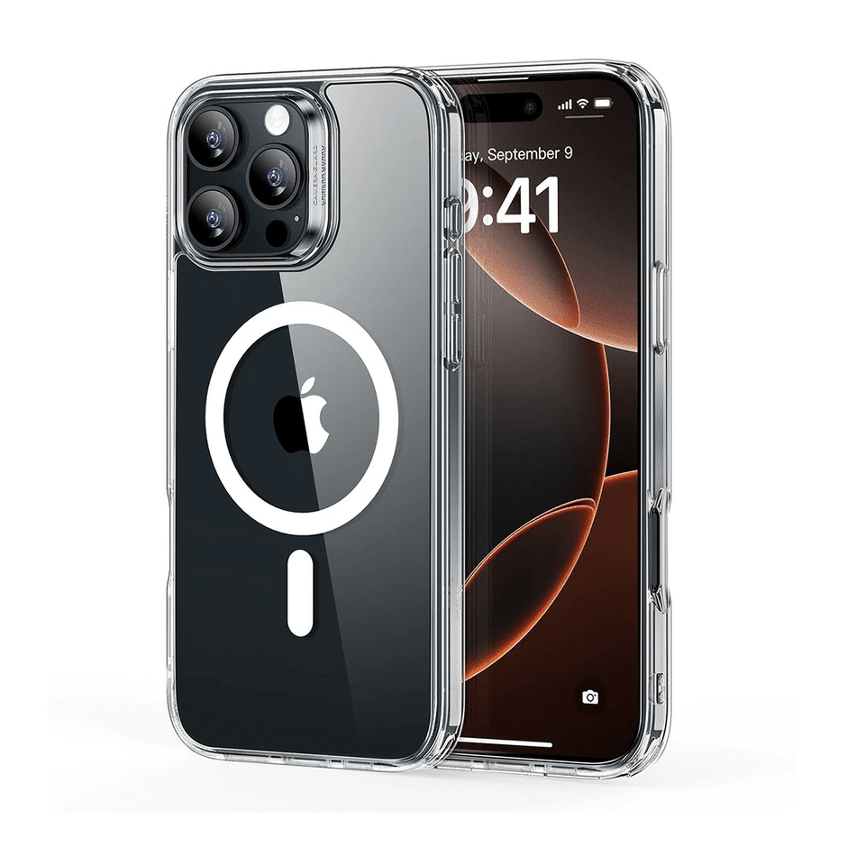 جراب ESR Classic Hybrid (HaloLock)، لهاتف آيفون 16 برو ماكس، شفاف