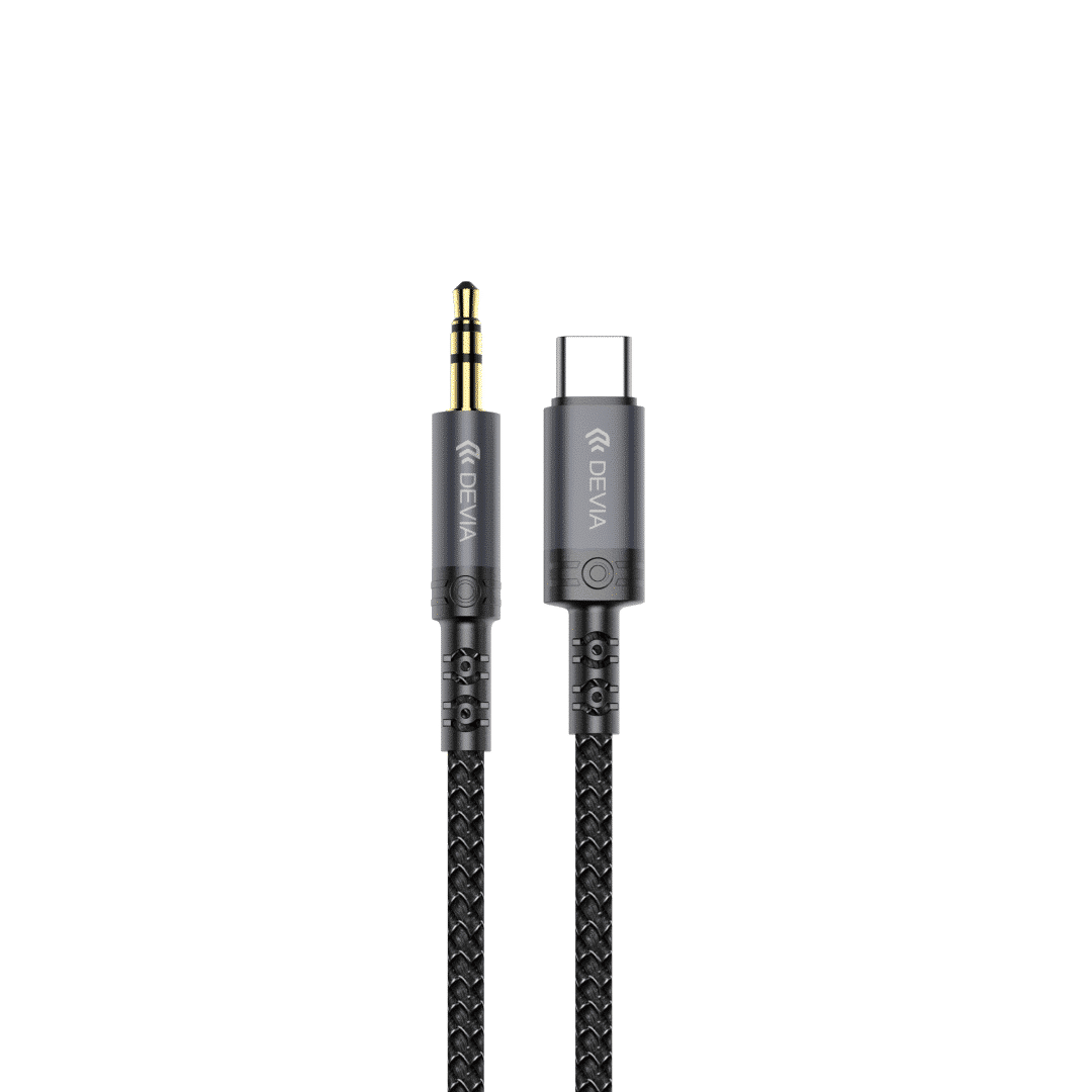 DEVIA Ipure Series Type-C to 3.5mm Woven Audio Cable