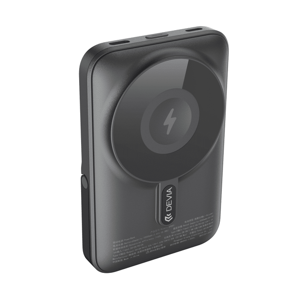DEVIA Extreme Speed Series 22.5W Fast Charging Magnetic Power Bank With Bracket (10000mAh)
