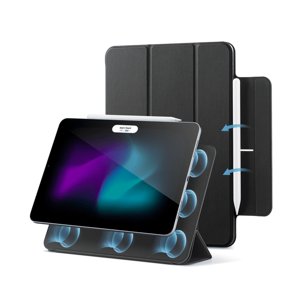 ESR Rebound Magnetic Case, Compatible with Pro 12.9 (2024) - Black
