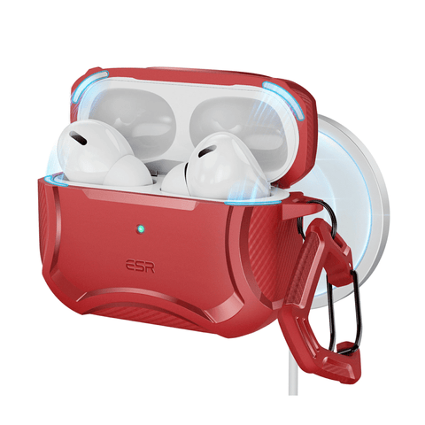 ESR - AirPods Pro (2023/2022/2019) Cyber Armor Case (HaloLock) - Red