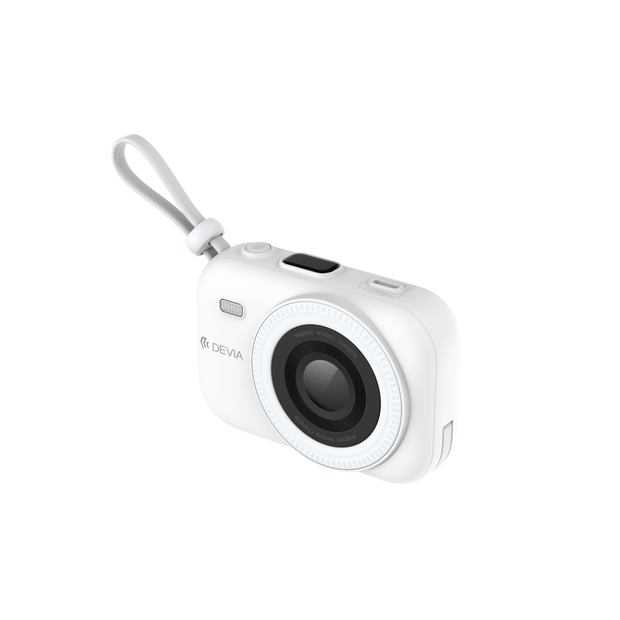 Devia Extreme Speed Series MINI 22.5W Magnetic Power Bank With Built-in 2 Cables (9600mAh) - White