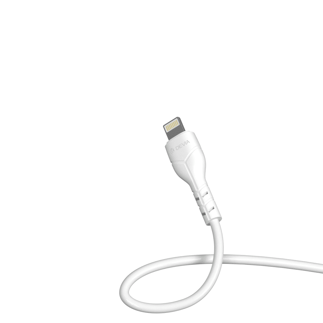 DEVIA Smart Series 2.4A 2USB Charger Set With Lightning Cable(5V UK)（V2)