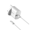 طقم شاحن جداري DEVIA Smart Series بتقنية GaN وقوة 30 واط مع كابل USB-C (قابس بريطاني)
