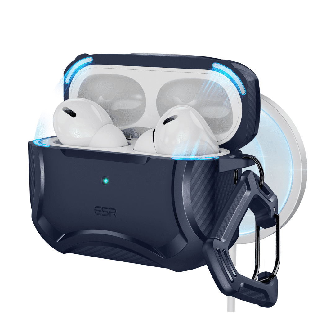 ESR - AirPods Pro (2023/2022/2019) Cyber Tough Case (HaloLock) - Navy Blue