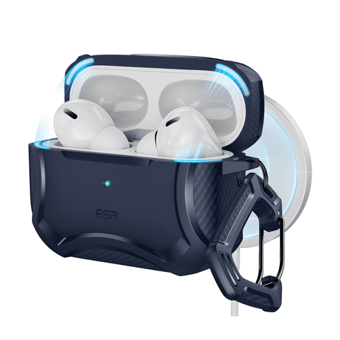 ESR - AirPods Pro (2023/2022/2019) Cyber Tough Case (HaloLock) - Navy Blue