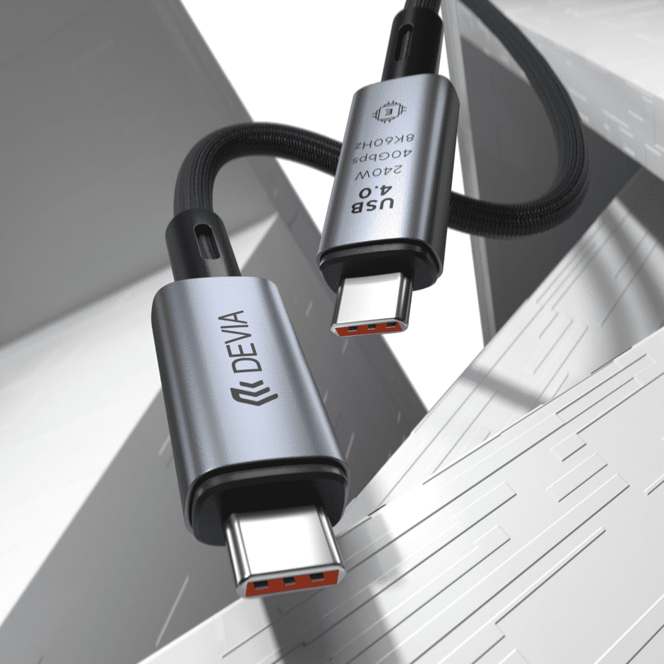 كابل Devia Extreme Speed Series USB4.0 متكامل الوظائف (40 جيجابايت، 240 واط، 8K 60 هرتز) - 1 متر