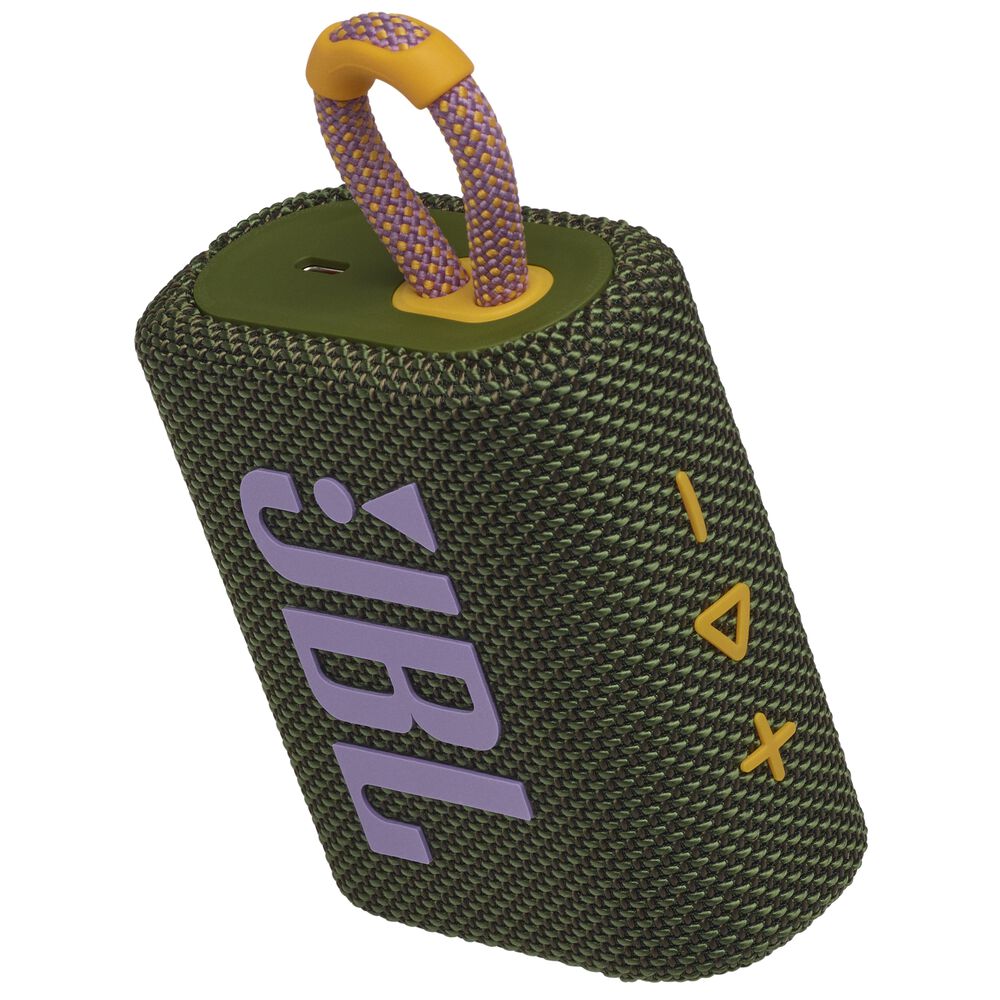 JBL Go 3: Portable Waterproof Speaker - Green - Image 4