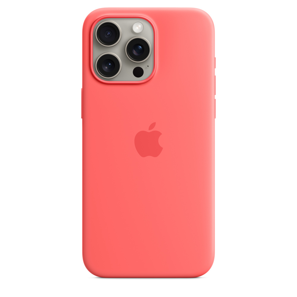 Guava Silicone Case with MagSafe for iPhone 15/Plus/Pro/Pro Max