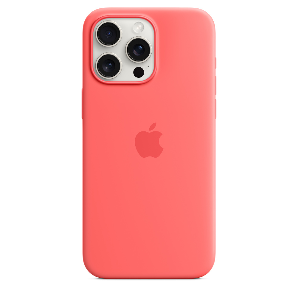Guava Silicone Case with MagSafe for iPhone 15/Plus/Pro/Pro Max - Image 3
