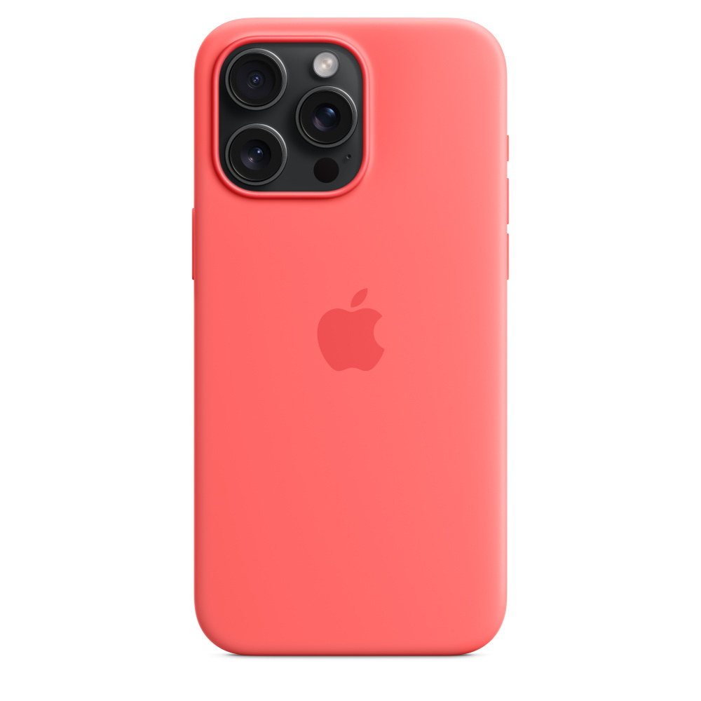Guava Silicone Case with MagSafe for iPhone 15/Plus/Pro/Pro Max - Image 4