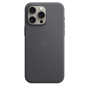 Black FineWoven Case with MagSafe for iPhone 15/Plus/Pro/Pro Max