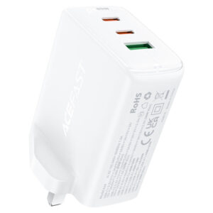 ACEFAST PD65W GaN (2×USB-C+USB-A) charger – White